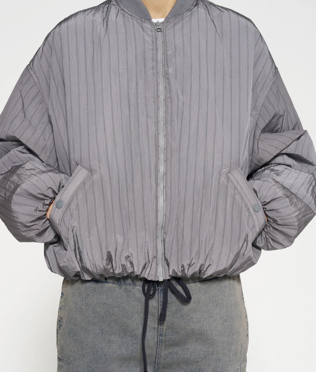 Bomber jacket pinstripe