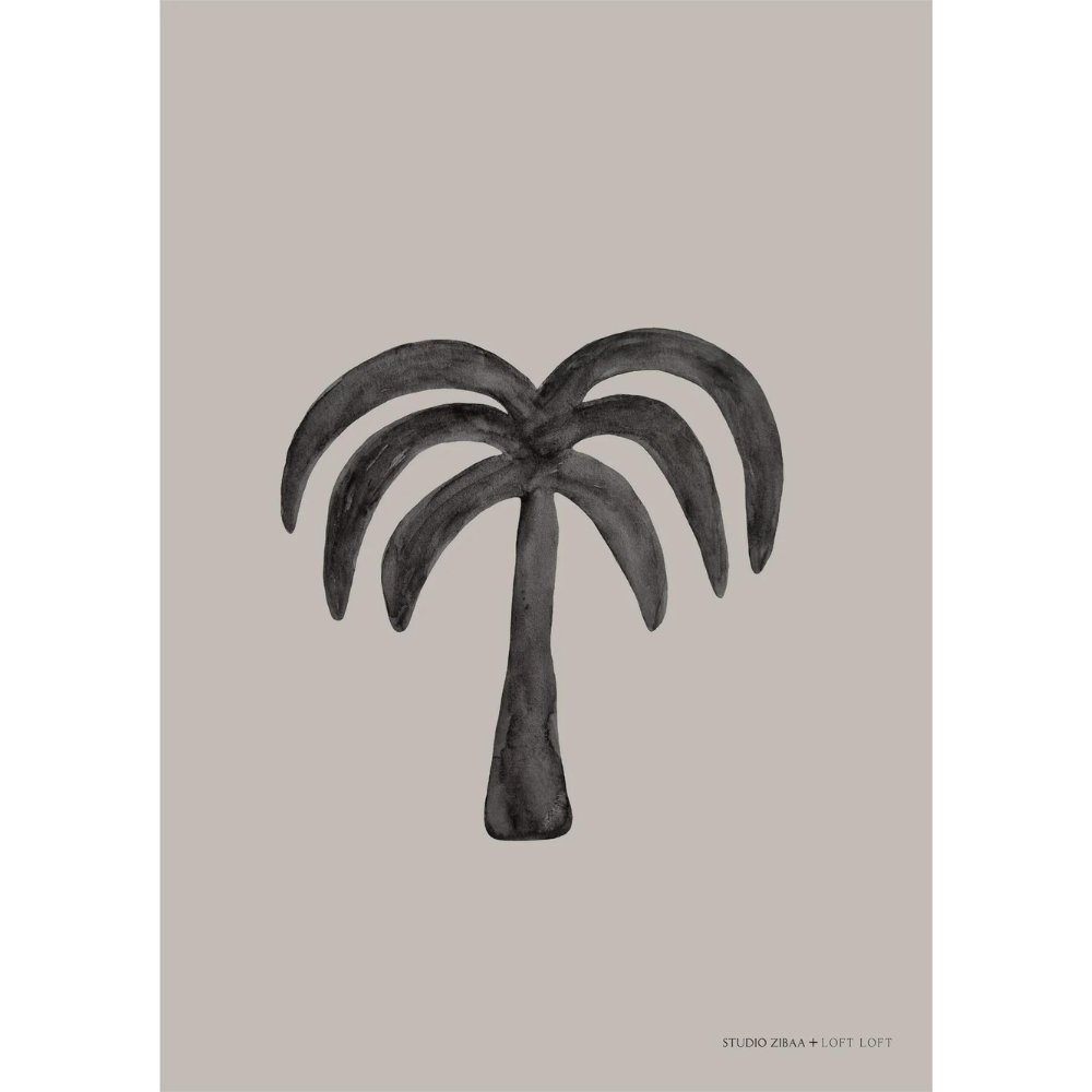 Palm - Taupe Poster