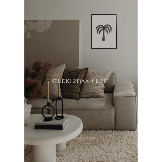 Palm - Taupe Poster