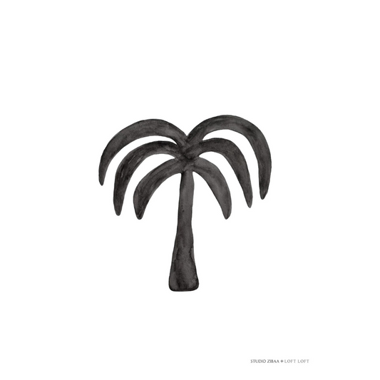 Palm - Black Poster