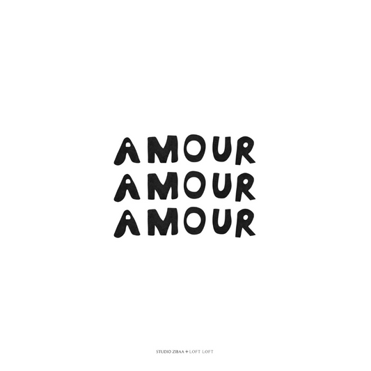 Amour Nr.3 - White Poster