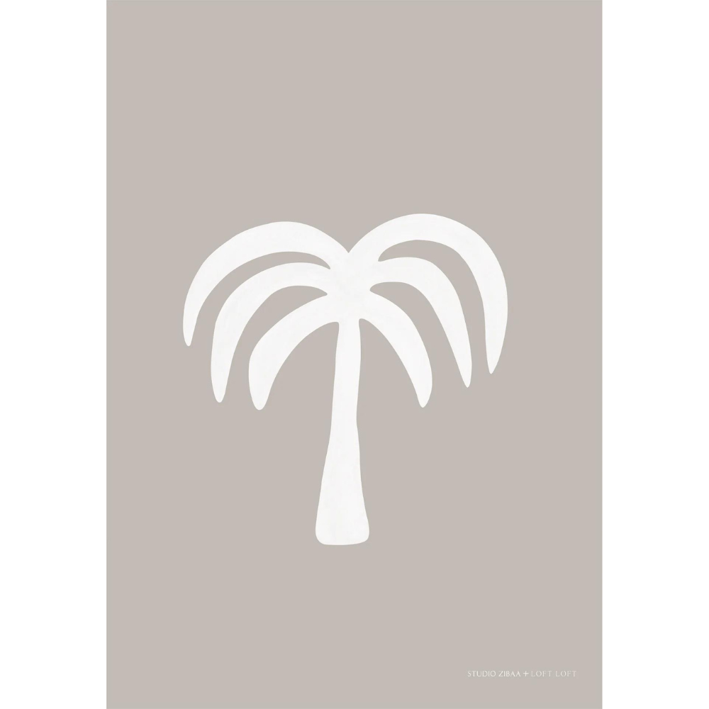 Palm - White Poster