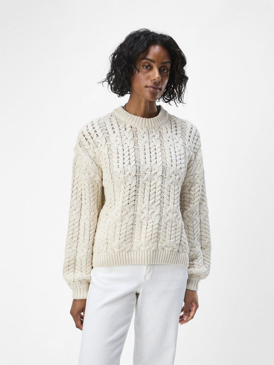 GEBREIDE CABLE SWEATER