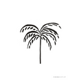 Afbeelding laden in Galerijviewer, Palmtree - Black Poster
