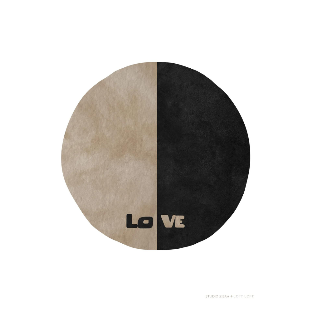 Sun Love - Black Poster