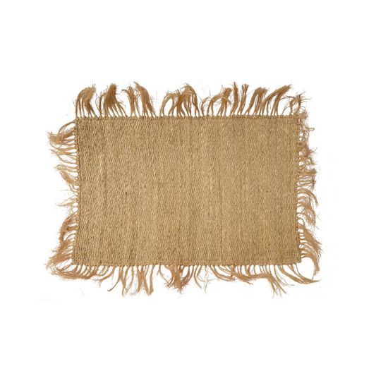 Jute Vloerkleed Met Franjes 60x90 cm