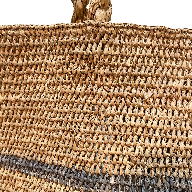 Wicker Bag - ALICE M STRIPE