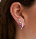 Load image into Gallery viewer, SERPENT EARRINGS SILVER
