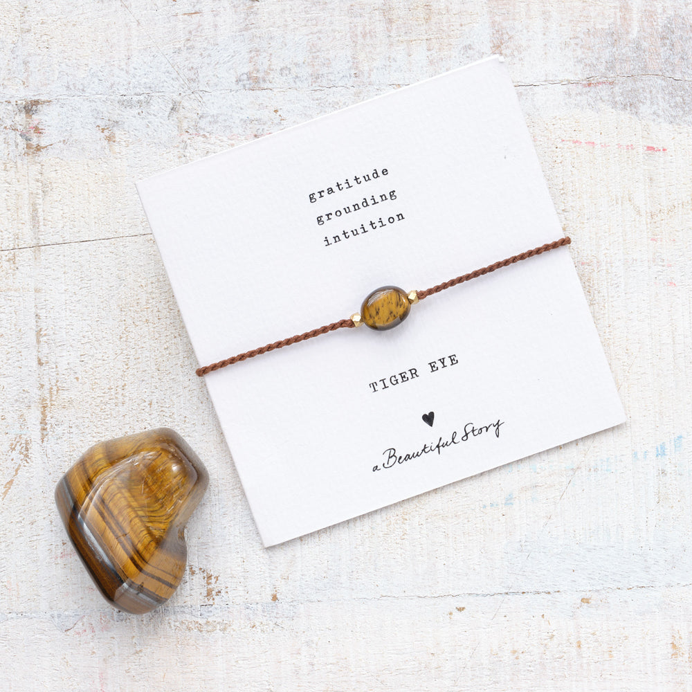 GEMSTONE CARD TIGER EYE