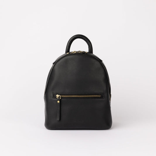 Ivy Mini Backpack Black Soft Grain Leather