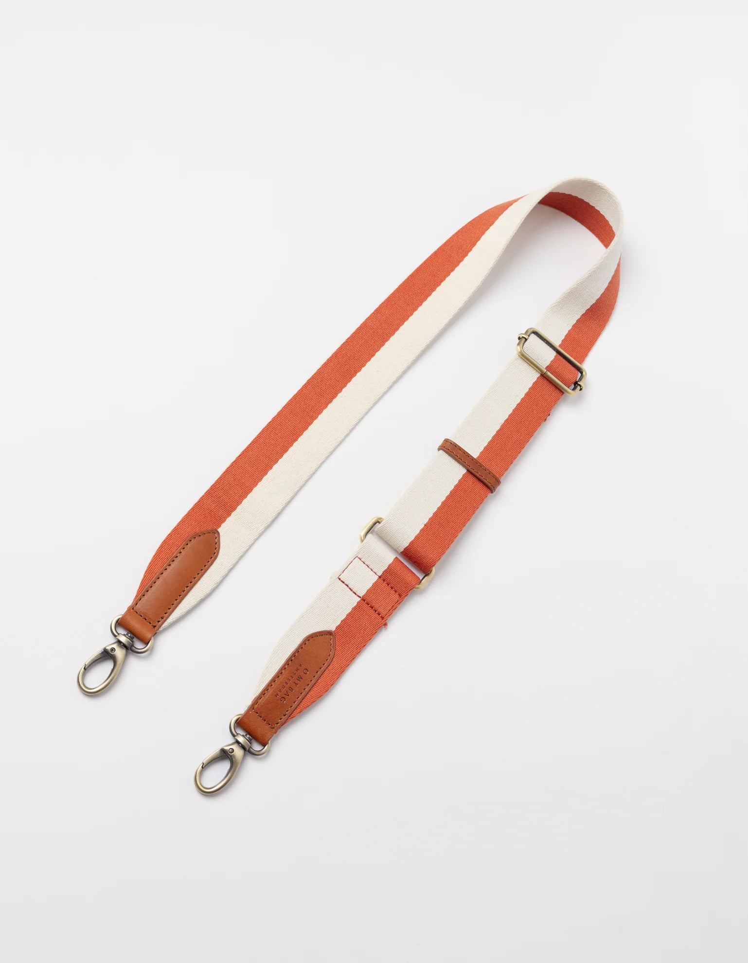 Stripe Webbing Strap Classic Leather