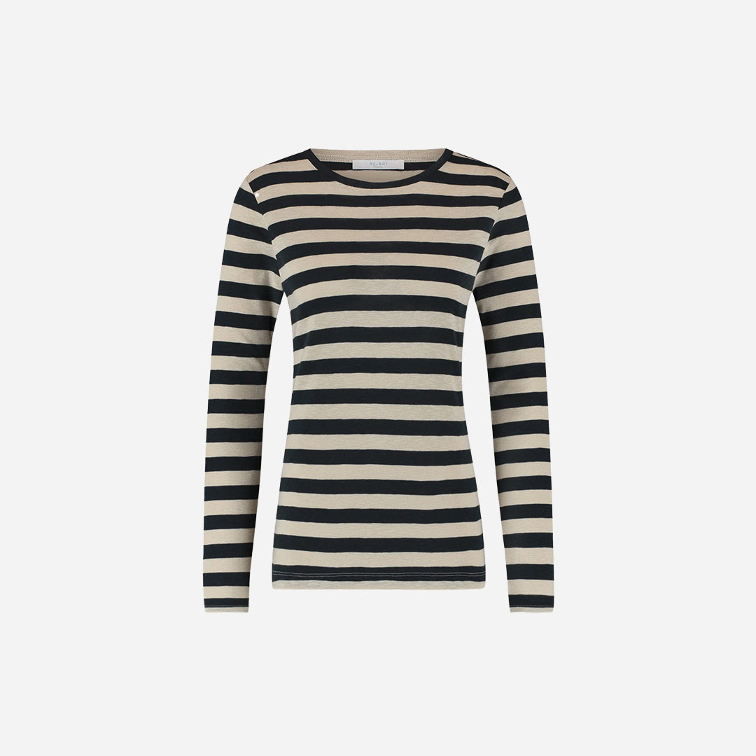 Basic ls big stripe top