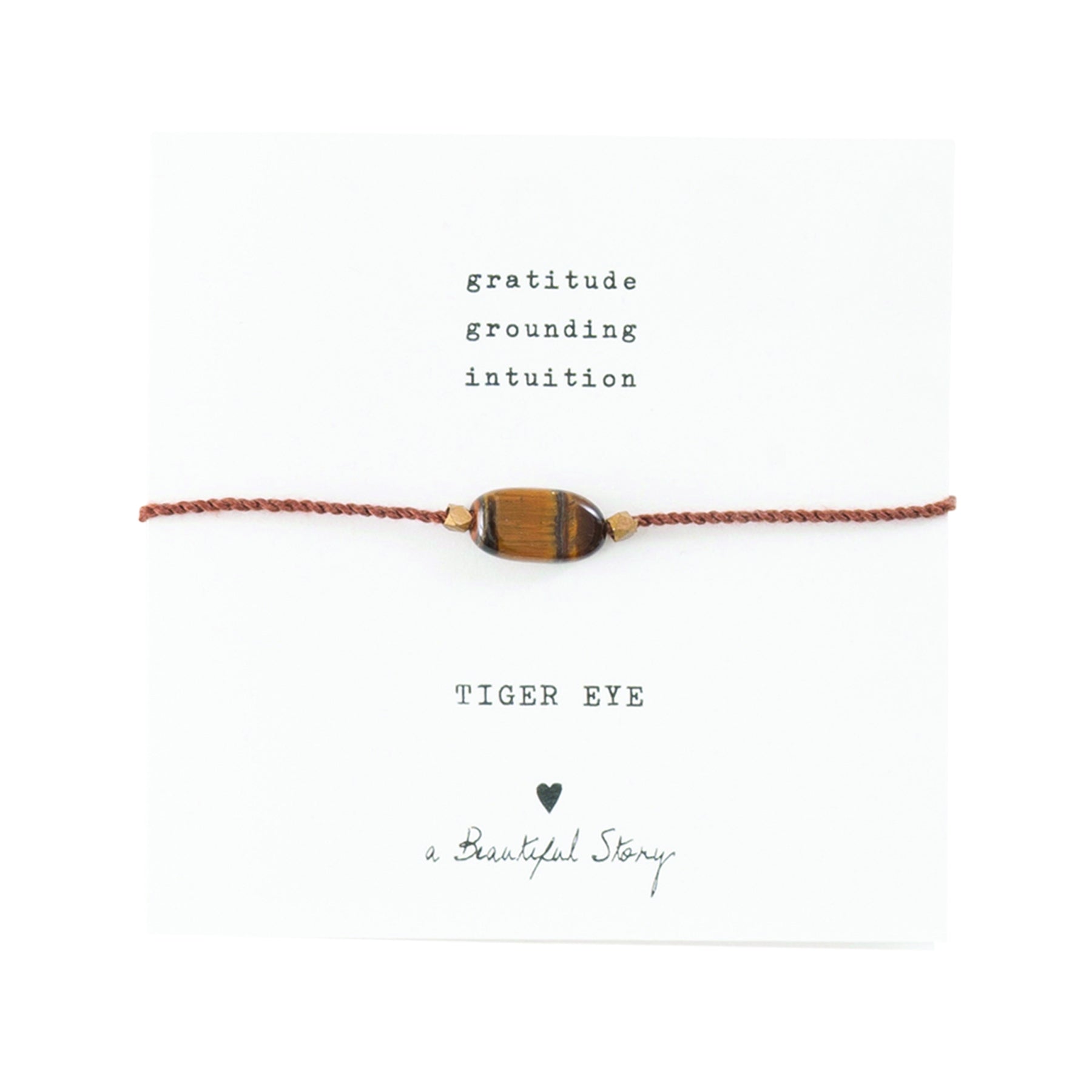 GEMSTONE CARD TIGER EYE