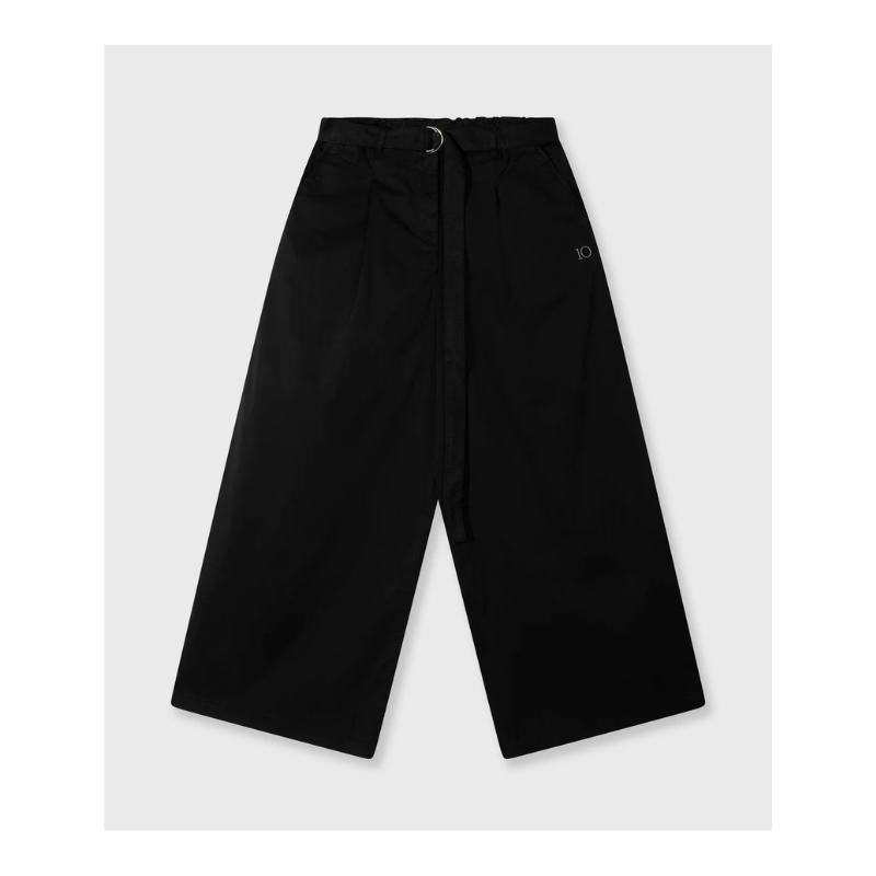 wide leg pants twill