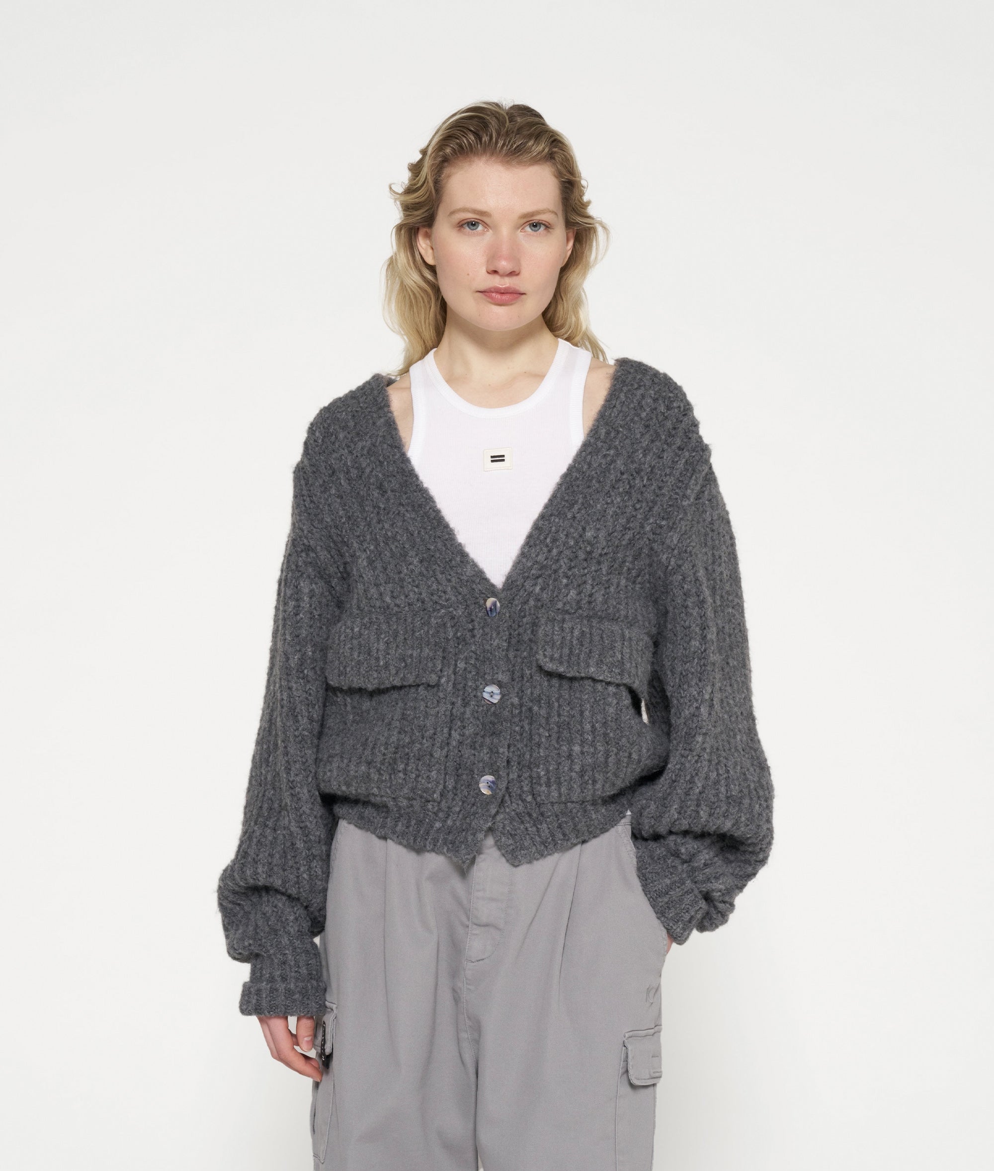 Chunky knit cardigan