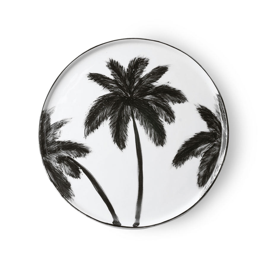 HK Living Porcelain Dinner Plate Palms