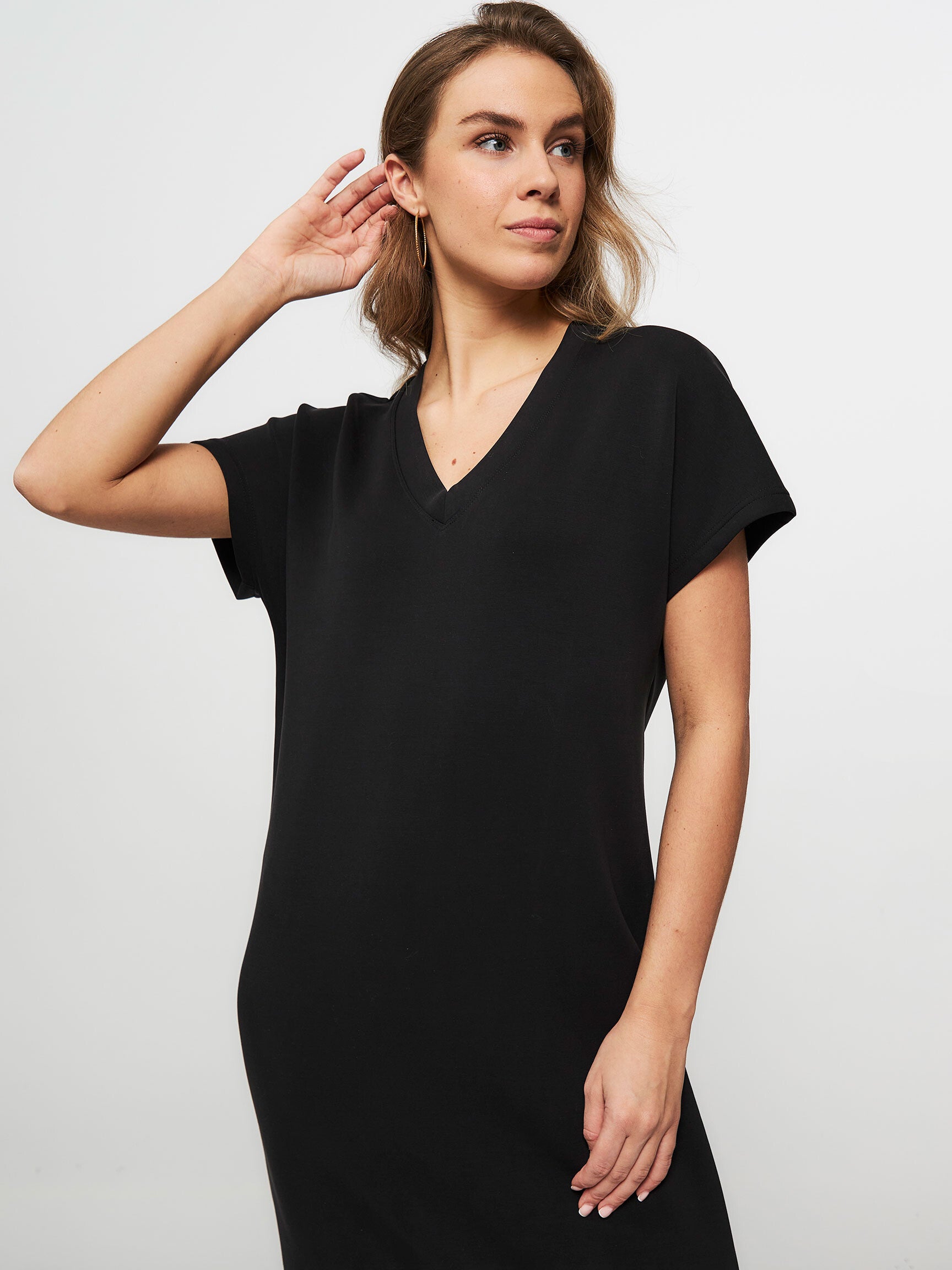 ELLE V-NECK LANGE JURK