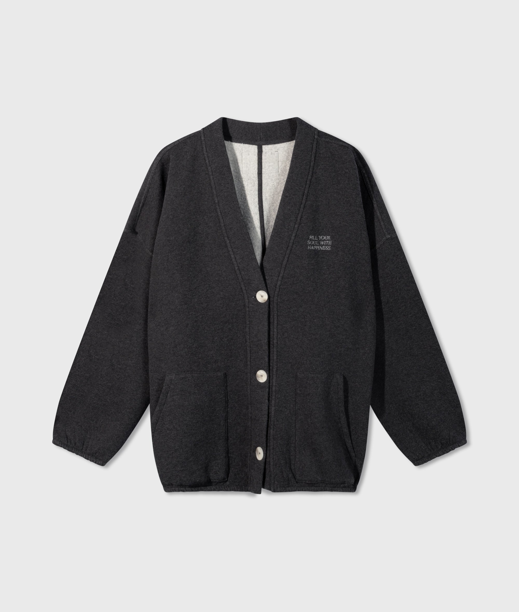 baseball cardigan fleece