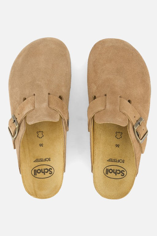 FAE Suede Clogs | Taupe