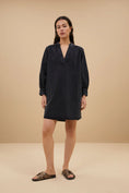 Afbeelding laden in Galerijviewer, Jina Twill Dress Jet Black
