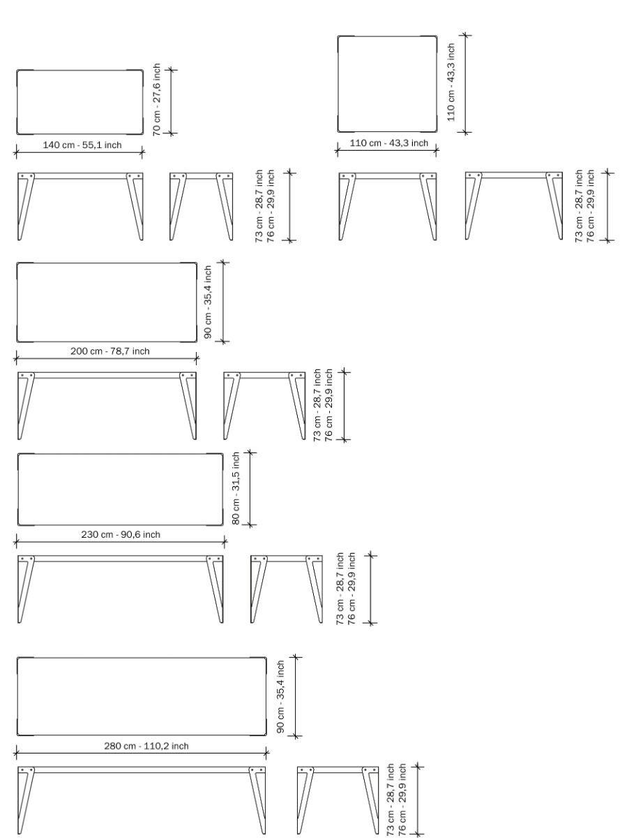 Eettafel Lloyd Parallel