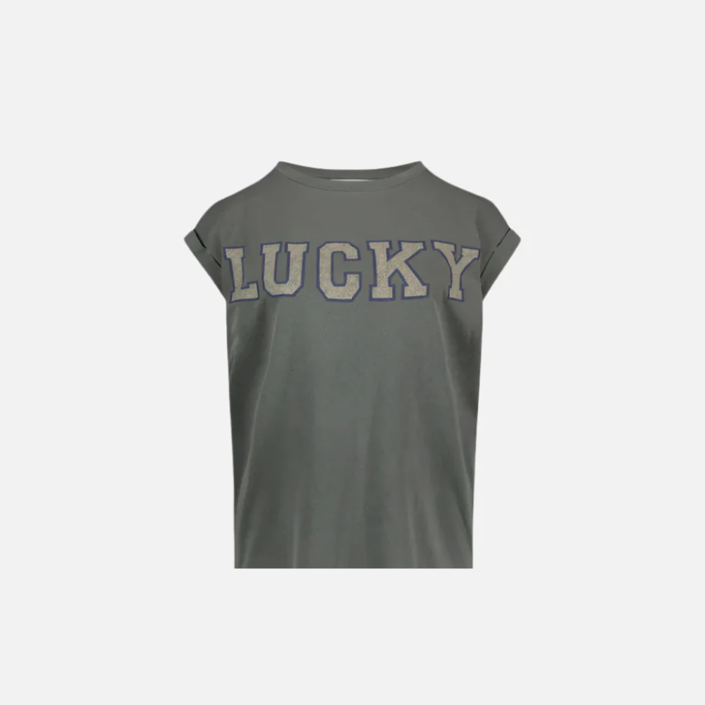 Thelma Lucky Vintage Top Charcoal