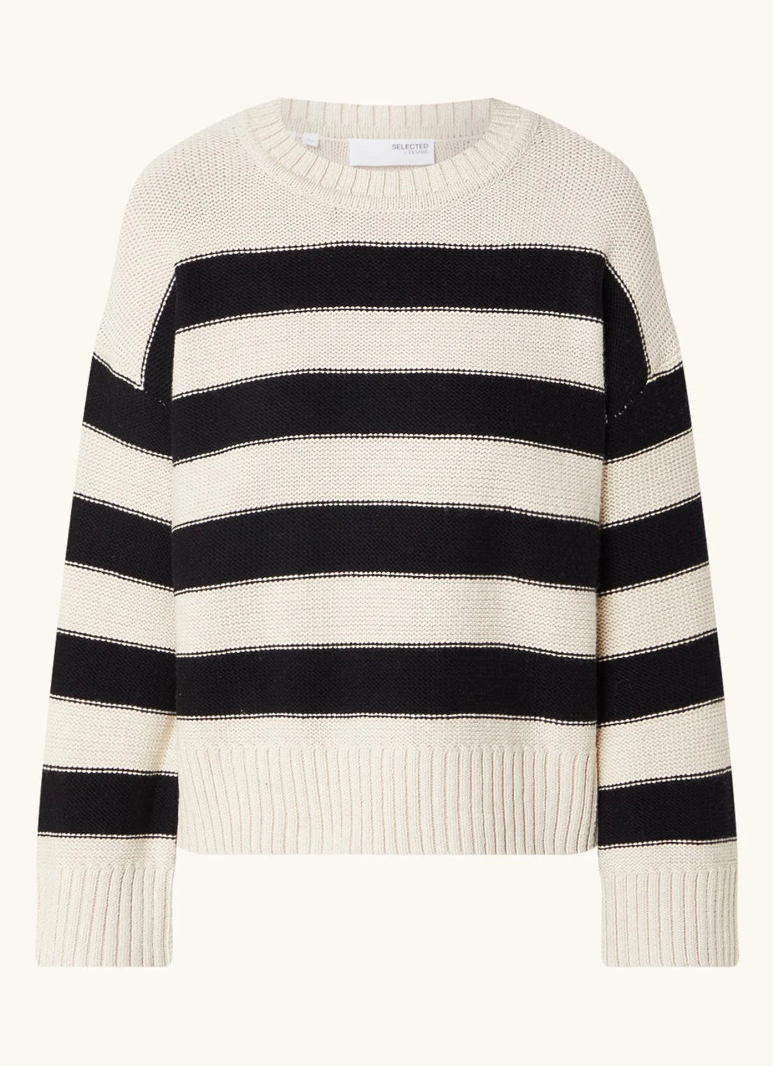 JILL SWEATER WITH STRIPE PRINT 