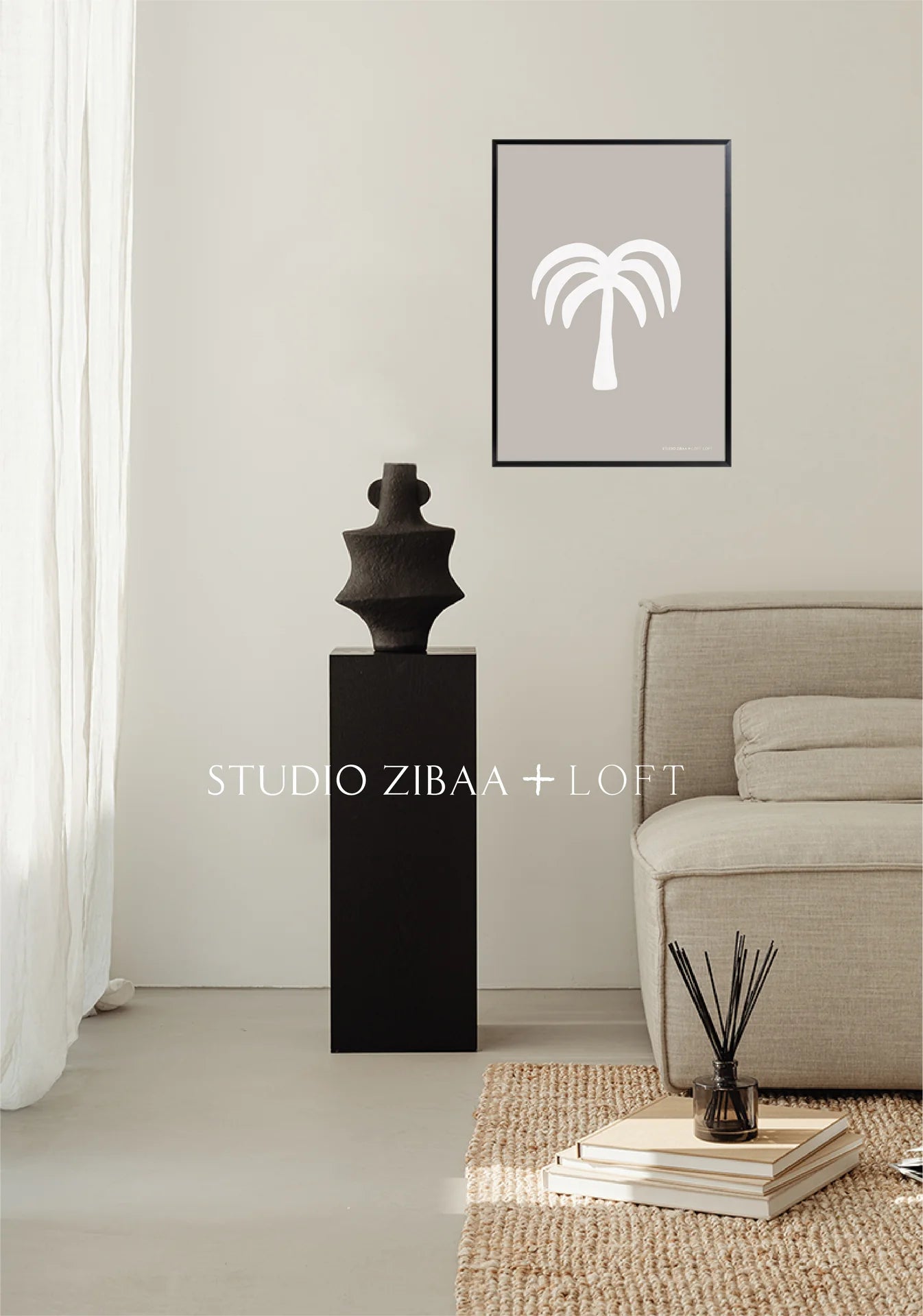 Palm - White Poster