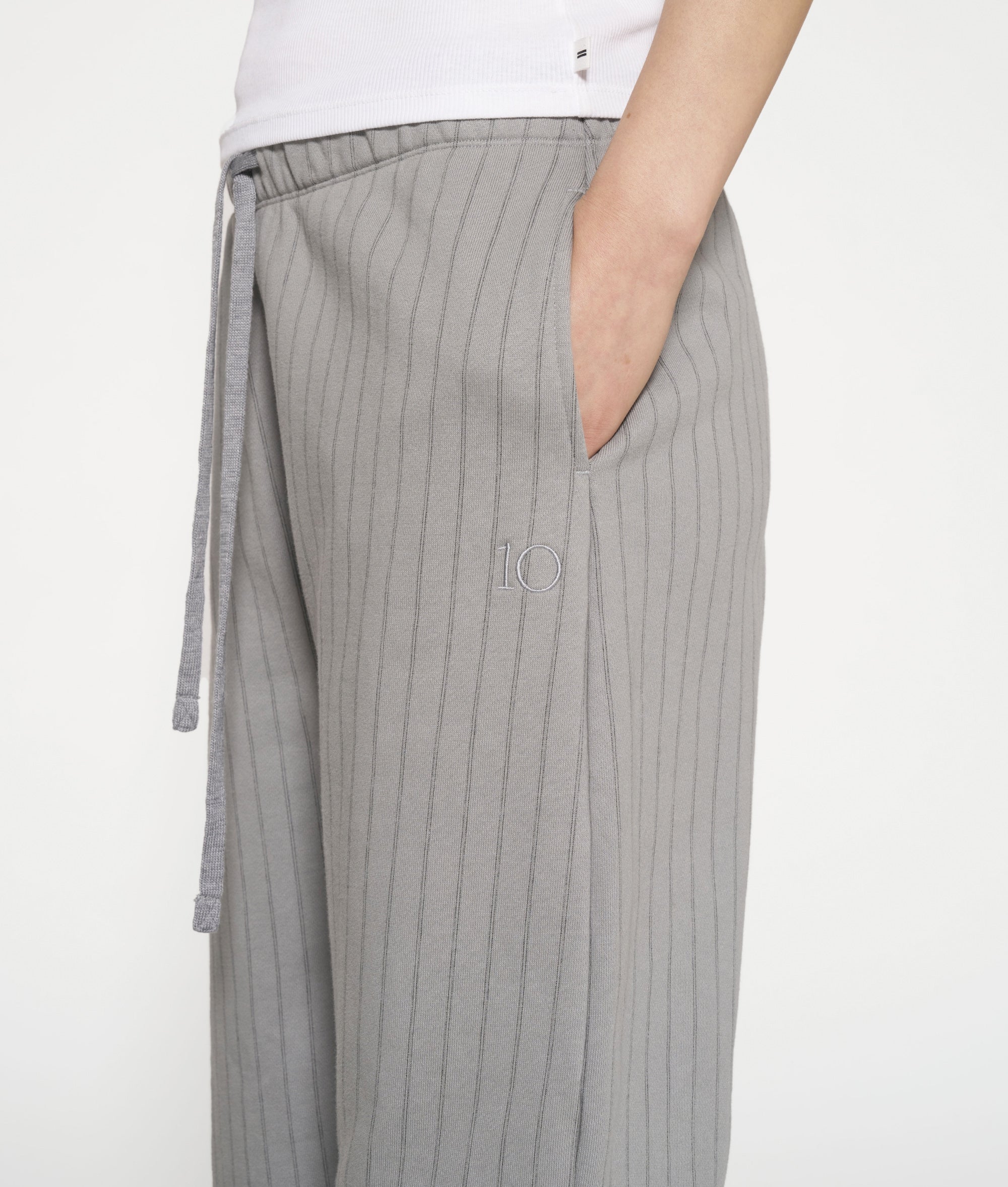 Bar jogger pinstripe brushed