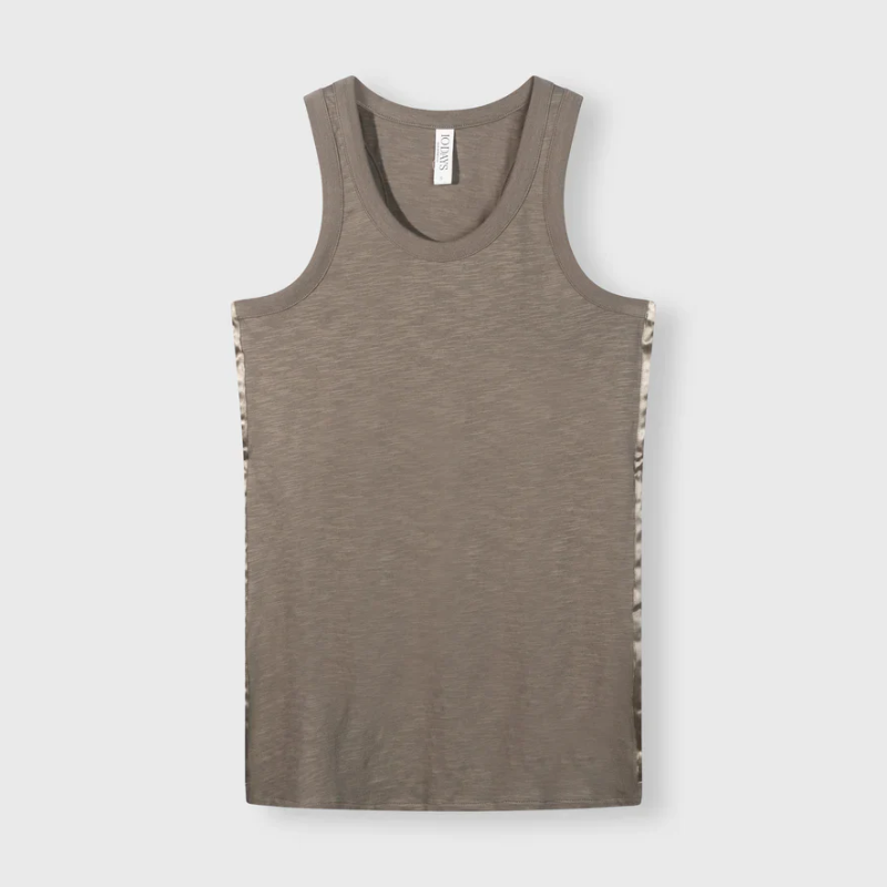 Singlet slub jersey