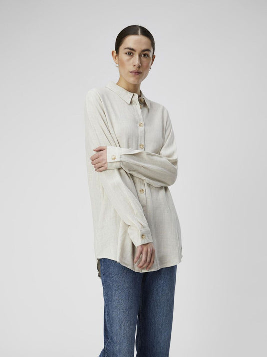 SANNE LINEN MIX SHIRT