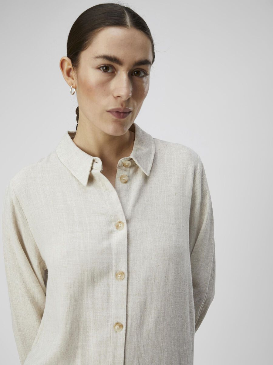 SANNE LINEN MIX SHIRT