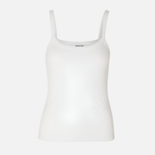 SLFCELICA ANNA STRAP TANK TOP NOOS BRIGHT WHITE