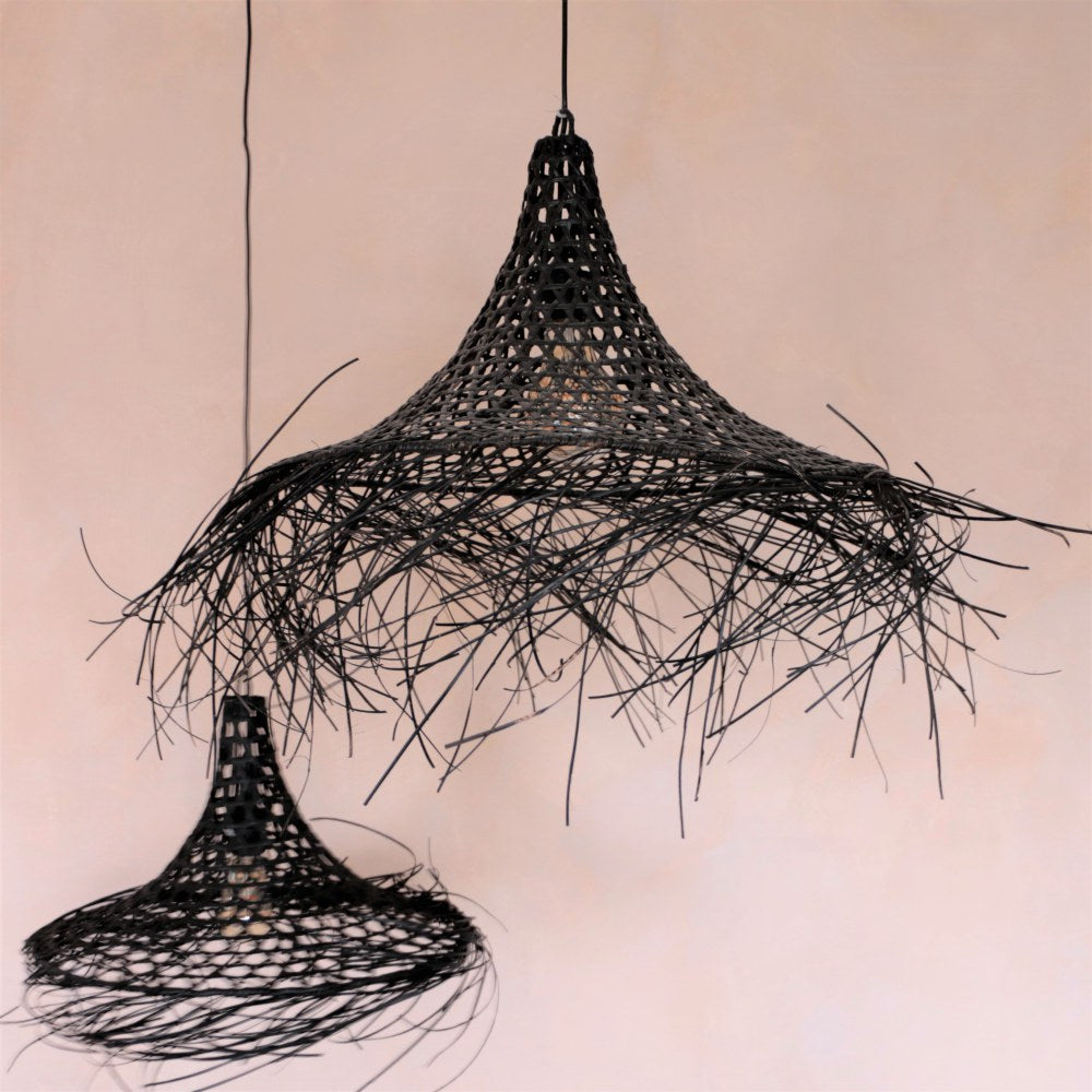 Rattan Hanglamp Zwart